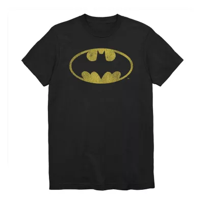 Mens Crew Neck Short Sleeve Regular Fit DC Comics Batman Graphic T-Shirt