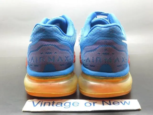 Men's Nike Air Max+ 2014 Military Blue Total Orange Whit...