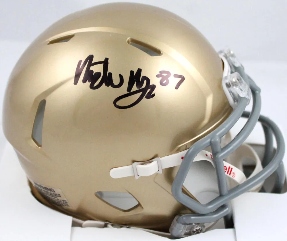 Michael Mayer Signed Notre Dame Speed Mini Helmet