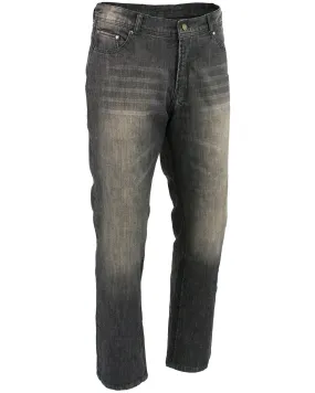 Milwaukee Leather Men's Black 34" Denim Jeans Reinforced With Aramid - XBig