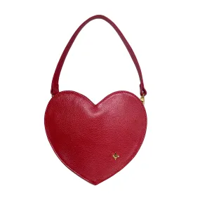 Mini Leather Heart Crossbody