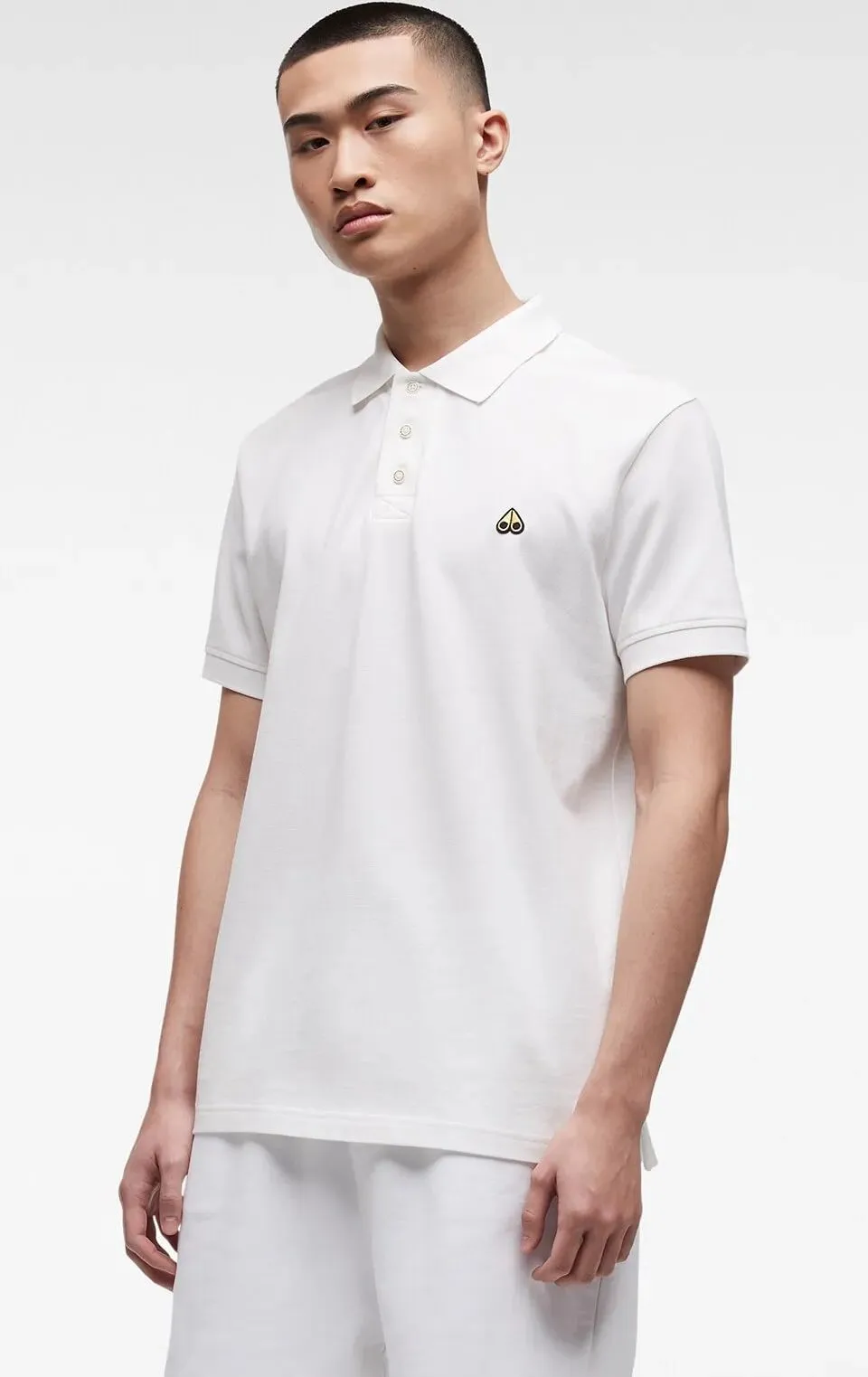 Moose Knuckles Pique Polo White