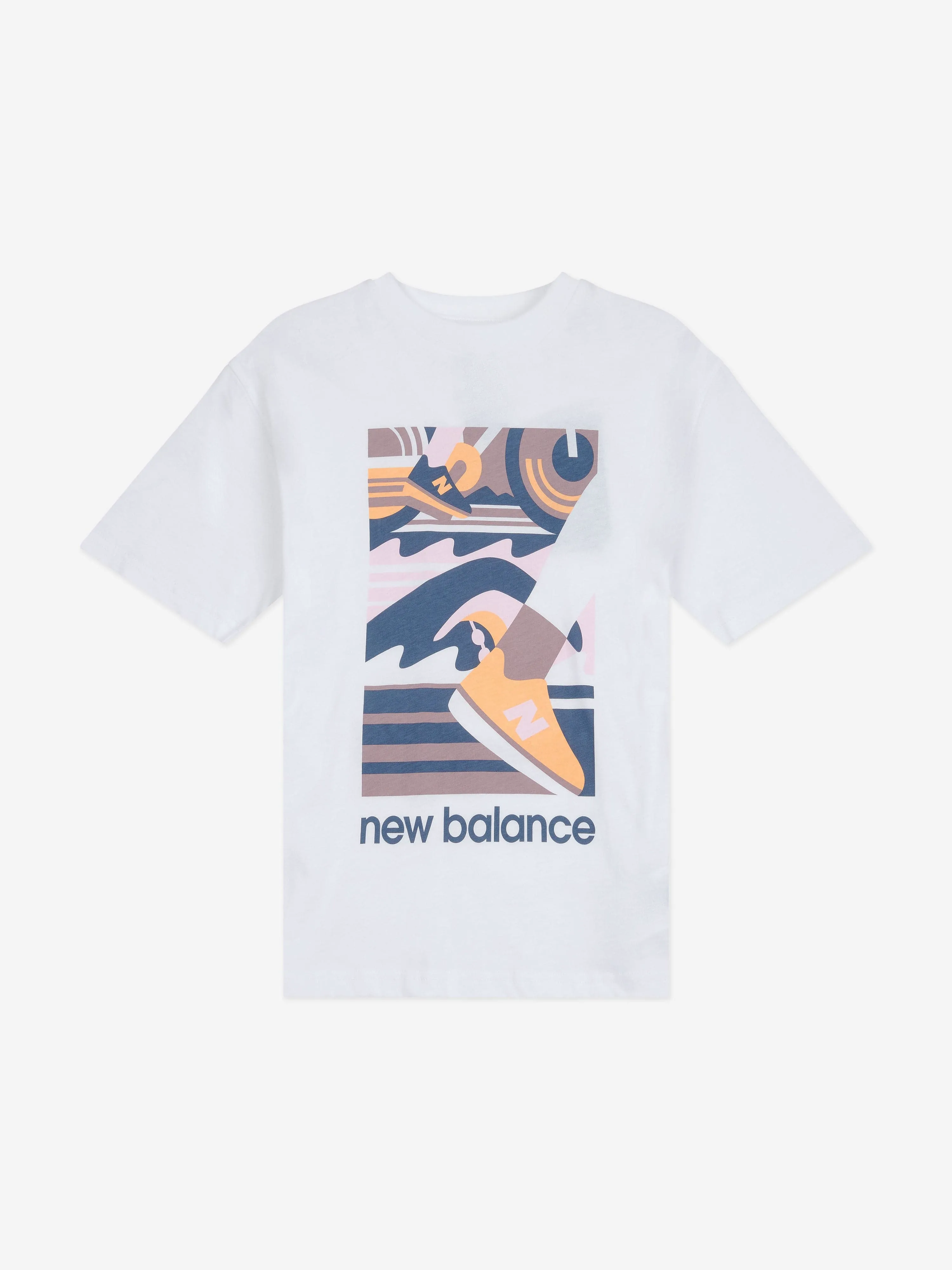 New Balance Girls Greatest Hits Graphic T-Shirt in White