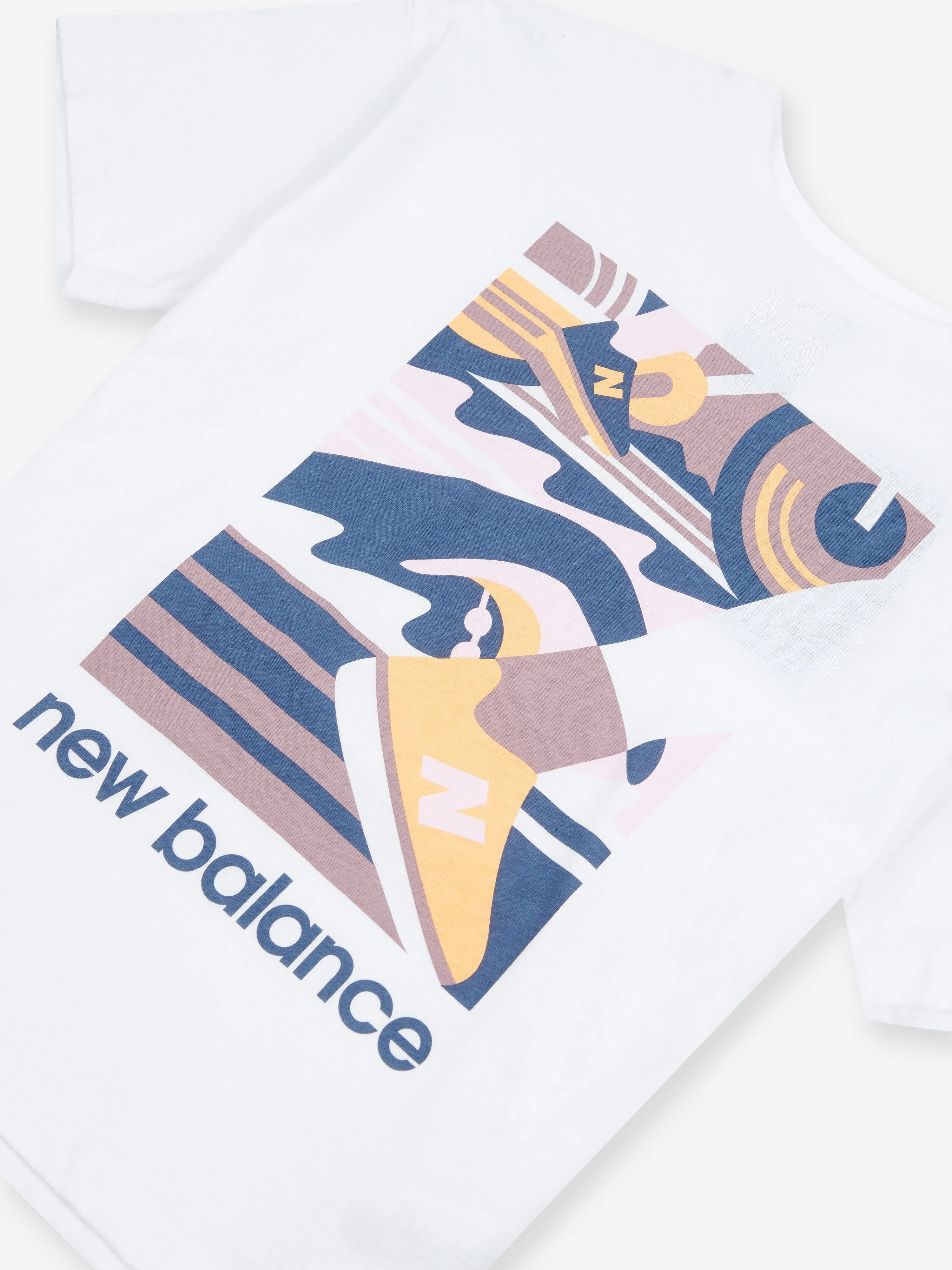 New Balance Girls Greatest Hits Graphic T-Shirt in White