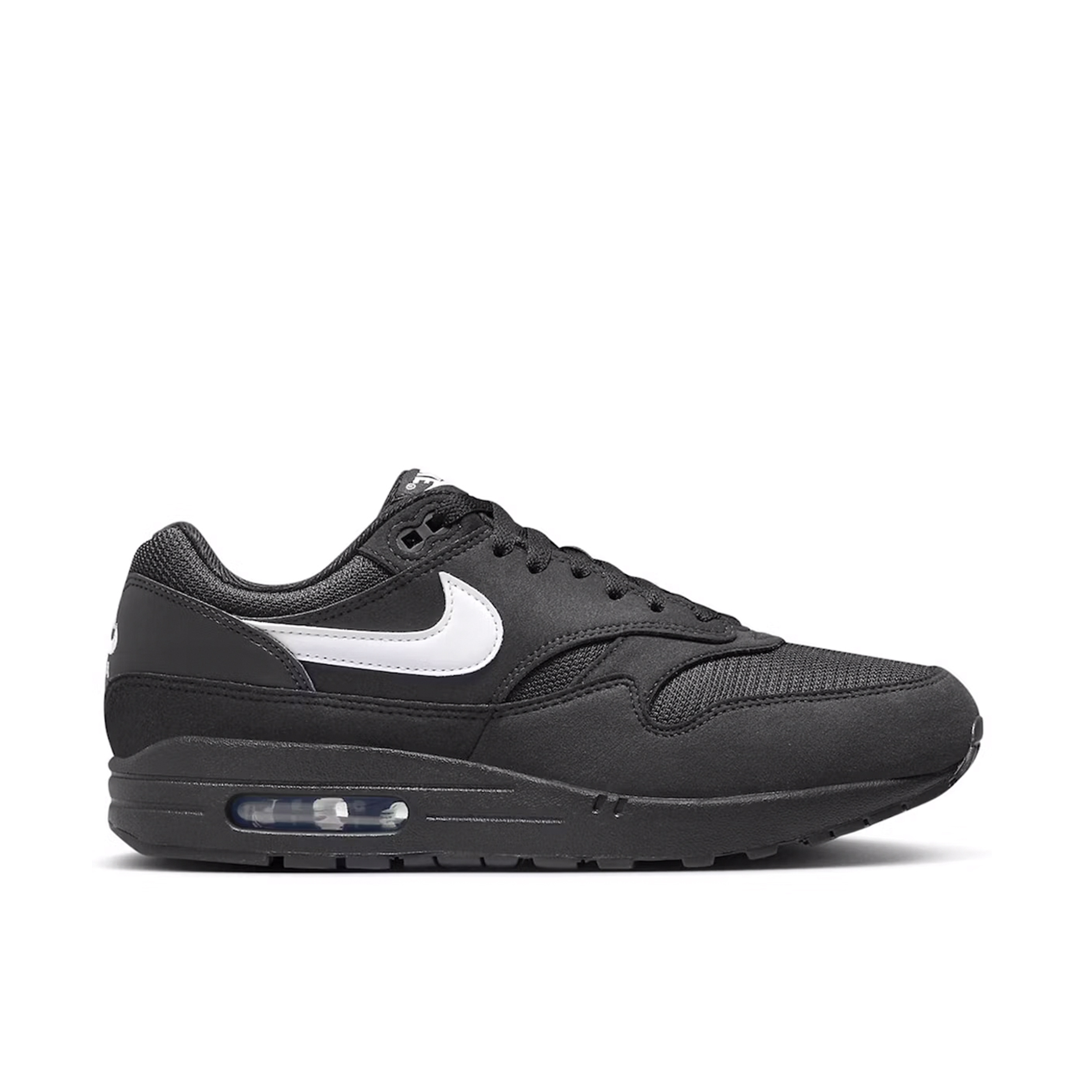 Nike Air Max 1 Black White Swoosh | FZ0628-010 | Laced