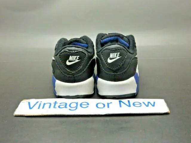 Nike air max '90 black royal white running 2006 toddler 307795-061 sz 3c