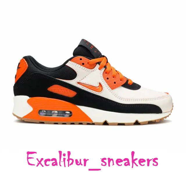 Nike air max 90 home & away - safety orange cj0611 100