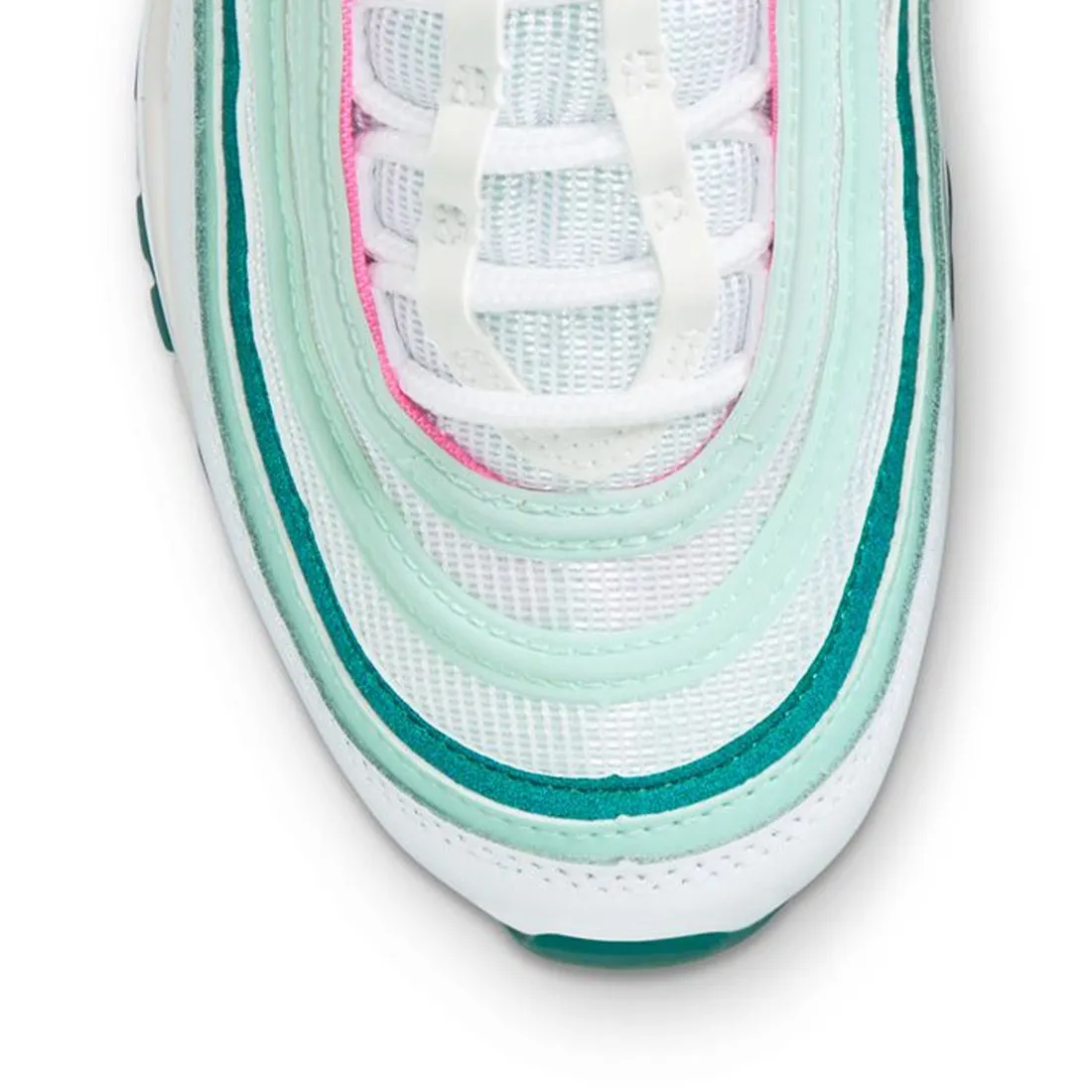 Nike Big Kids Air Max 97 (white / pink spell-geode teal-jade ice)