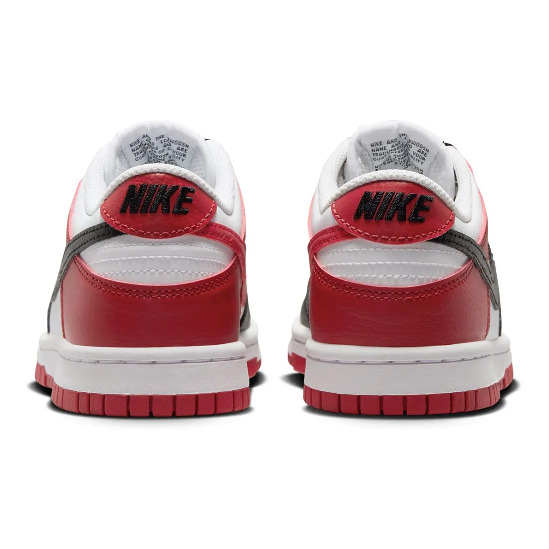 Nike Big Kids Dunk Low Gs (gym red / black-white)