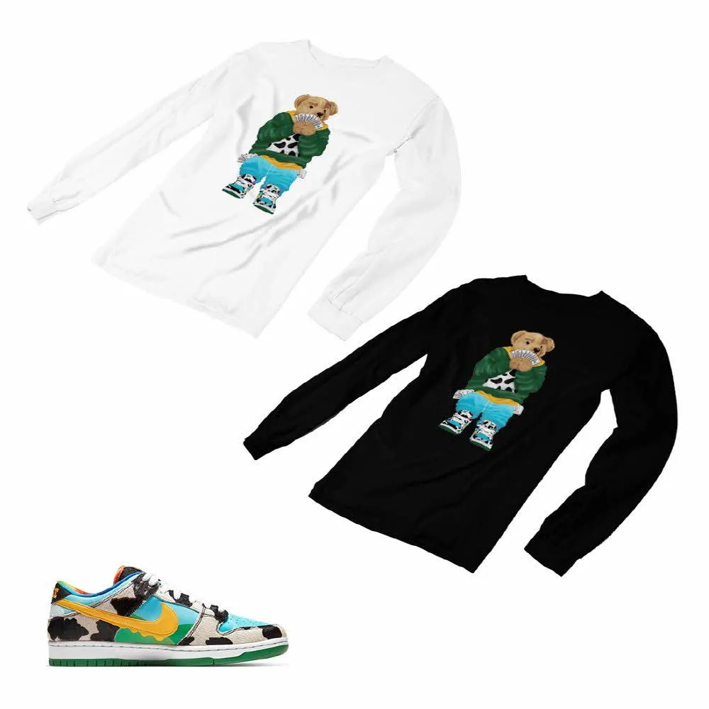 Nike Dunk Ben Jerry’s Matching Custom Designed Long Sleeve T shirt ND 1-2-22