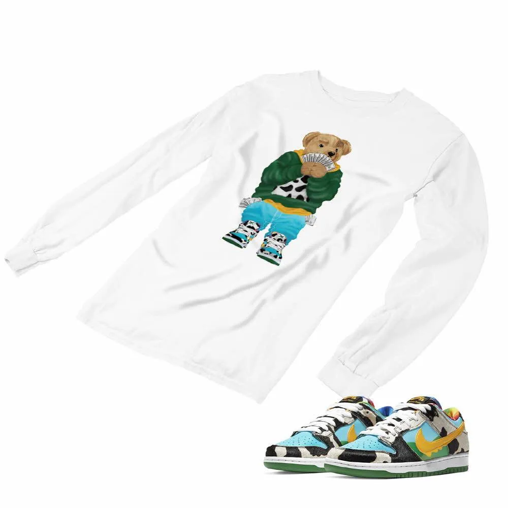 Nike Dunk Ben Jerry’s Matching Custom Designed Long Sleeve T shirt ND 1-2-22