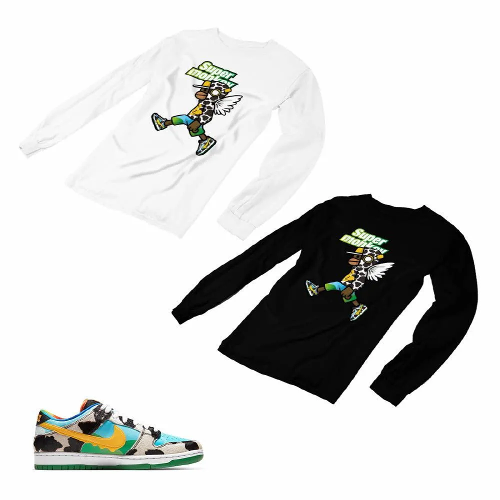 Nike Dunk Ben Jerry’s Matching Custom Designed Long Sleeve T shirt ND 1-2-9