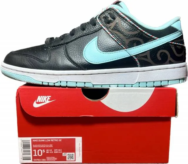 Nike dunk low barber shop black