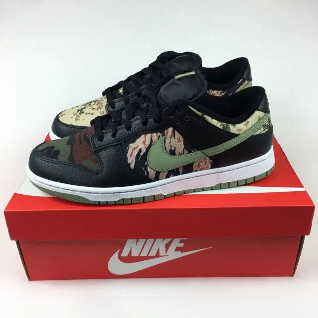 Nike dunk low black multi camo