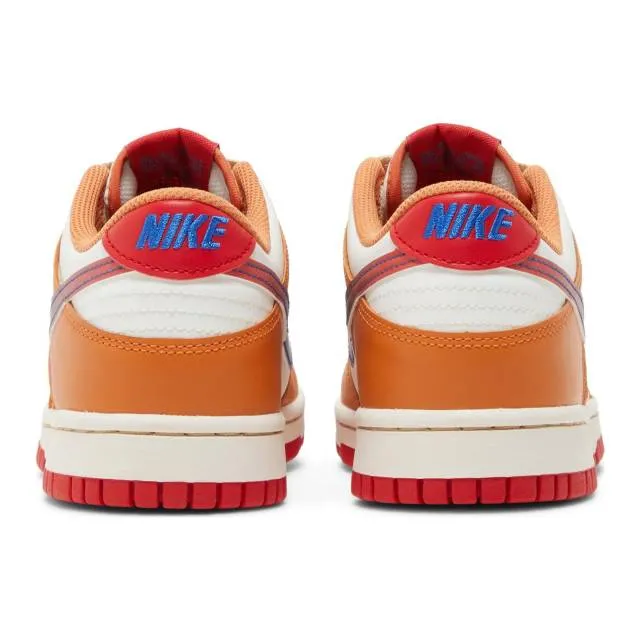 Nike dunk low gs (hot curry/ orange/ sail/ university red/ hot curry/ game royal) big kids 3.5y-7y d