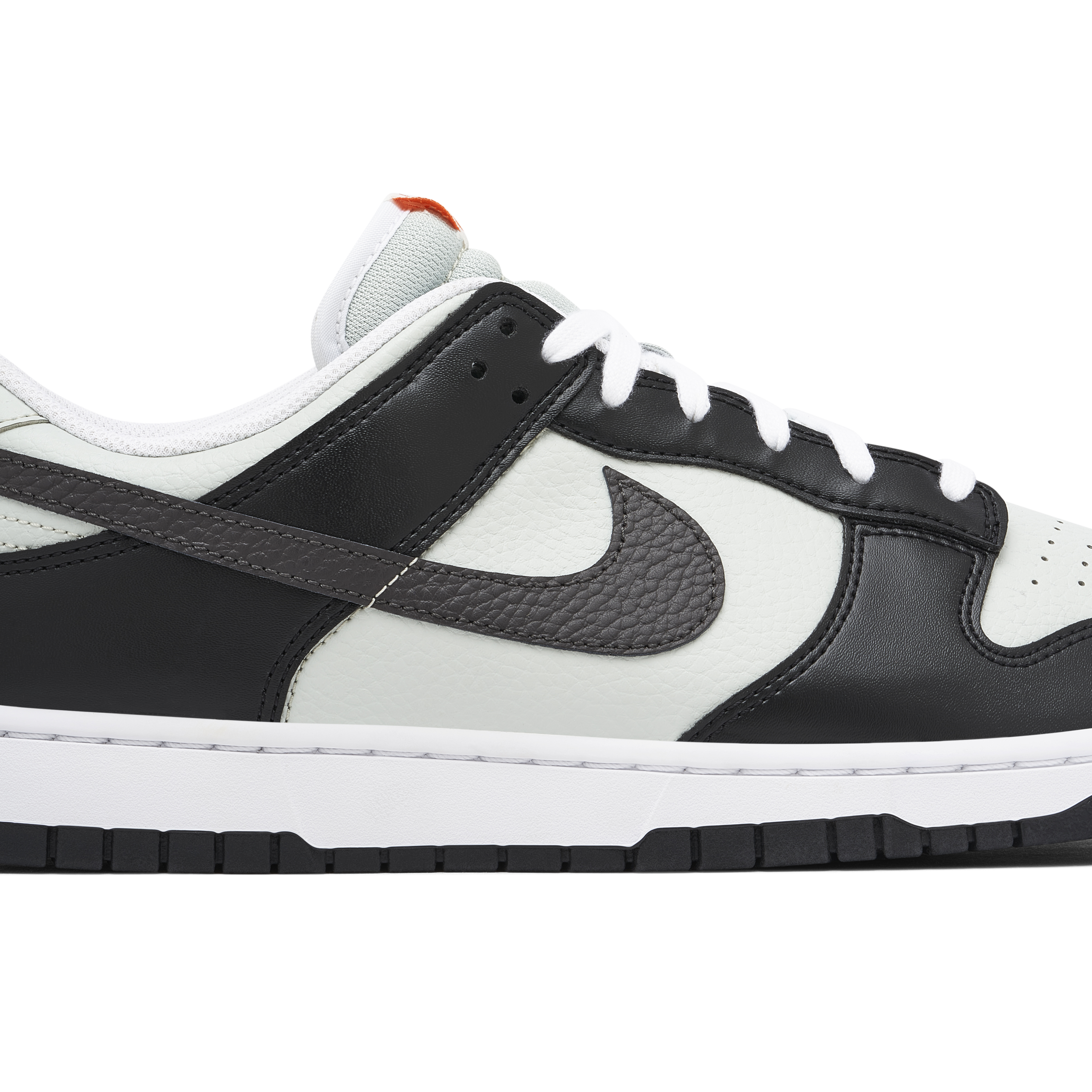 Nike Dunk Low Mini Swoosh Black Grey Orange | FN7808-001 | Laced