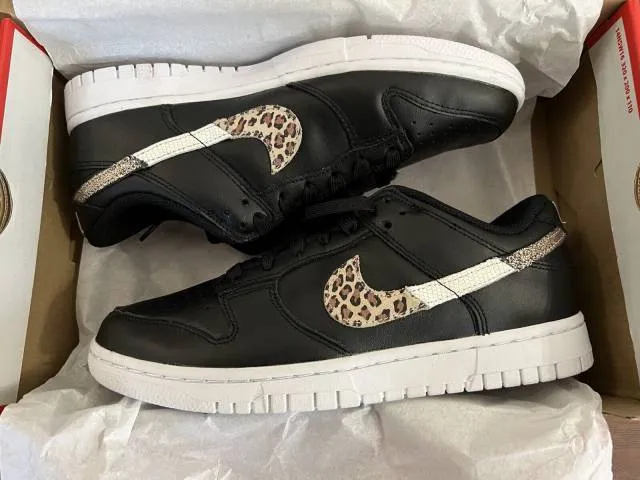 Nike dunk low wmns black leopard