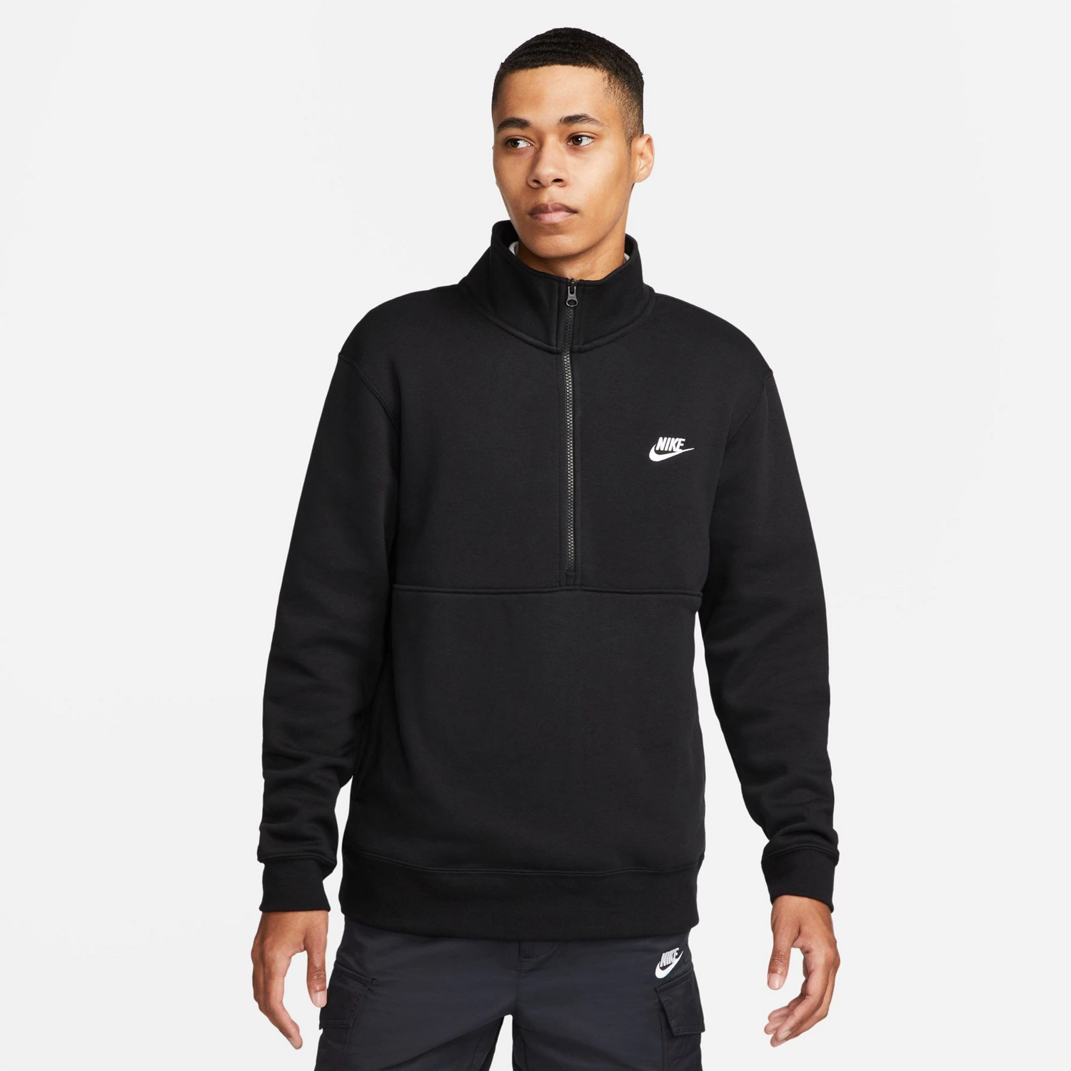 Nike Men's Sportswear Club Brushed-Back 1/2 Zip Pullover