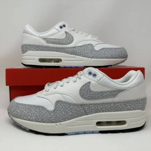 Nike w air max 1 sfr safari summit white phantom womens size 12 10.5m fb5059-100