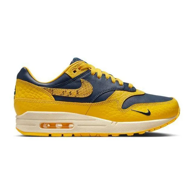 Nike women's air max 1 premium (michigan snakeskin co.jp michigan/ midnight navy/ varsity maize/ nat