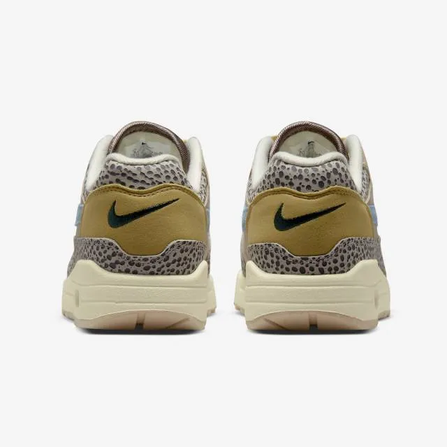 Nike women's air max 1 (safari cobblestone/ black white/ worn blue/ limestone) men us 8-13 dv3027-00