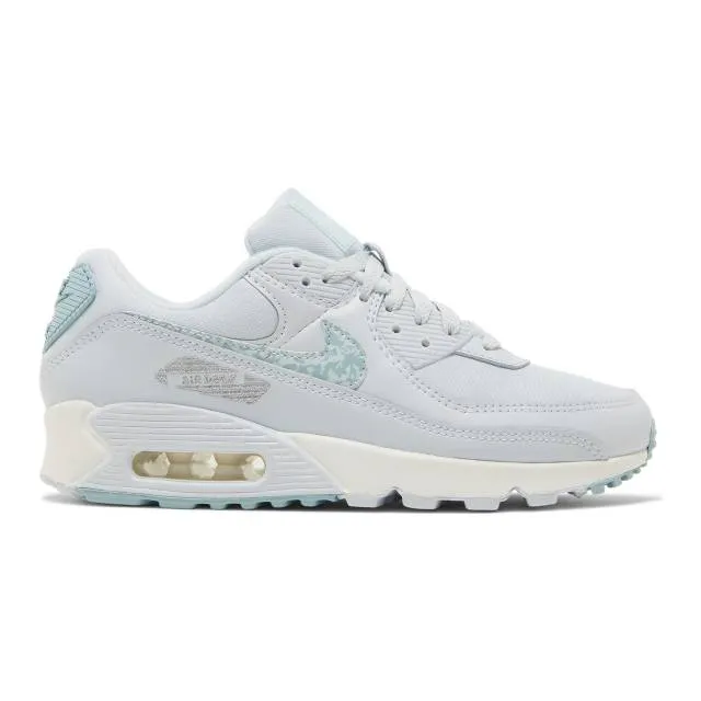 Nike women's air max 90 (aura ocean cube/ camo swoosh/ aura/ ocean cube/ summit white/ aura) sizes 6