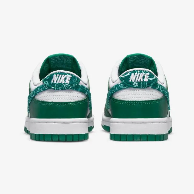 Nike women's dunk low essential (green paisley/ white/ malachite)