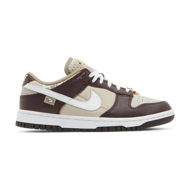 Nike women's dunk low (light orewood brown/ white/ dark brown) sizes 6-10 dx6060-111