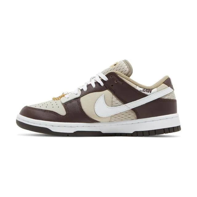 Nike women's dunk low (light orewood brown/ white/ dark brown) sizes 6-10 dx6060-111