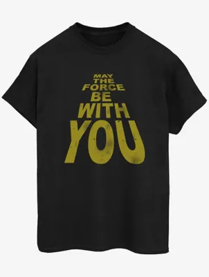 NW2 Star Wars May The Force Adult Black T-Shirt | Men | George at ASDA