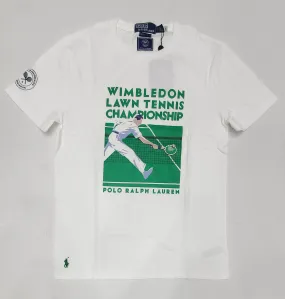 Nwt Polo Ralph Lauren White Polo Tennis 2023 Custom Slim Fit Tee