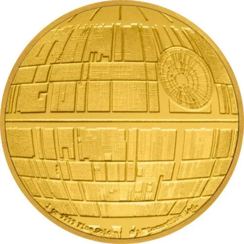 Officially Licensed 2020 $250 Star Wars Death Star 1 oz .9999 Gold Coin in OGP w/ COA