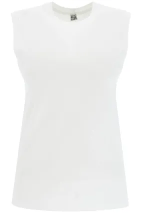 organic cotton sleeveless top for 243 WRT0345 FB0093 OFF WHITE