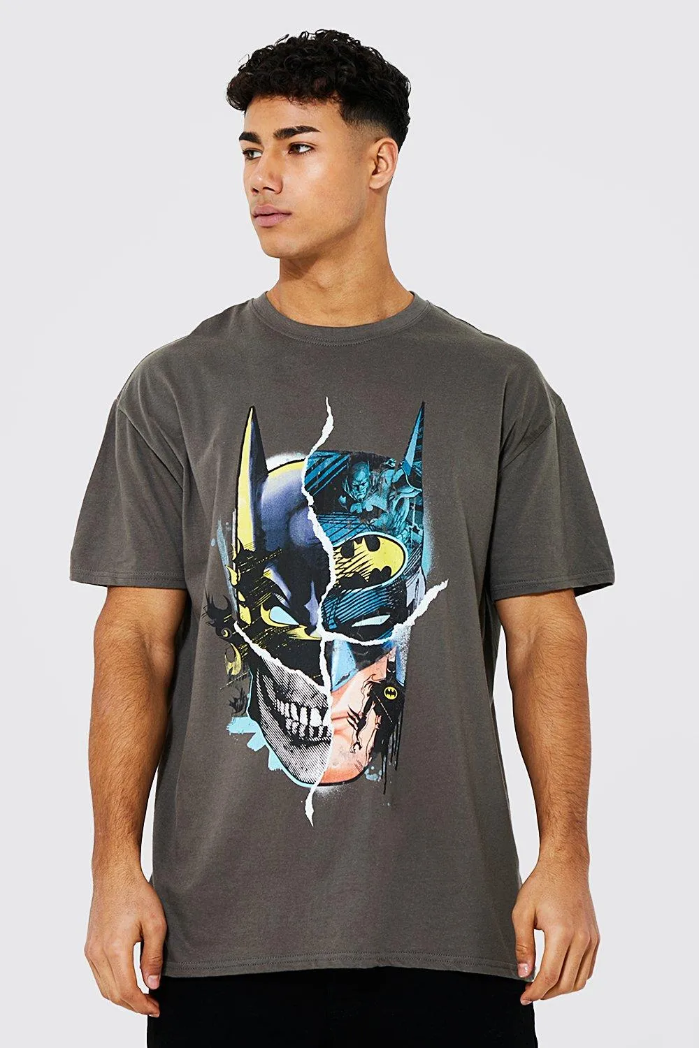 Oversized Batman License T-shirt | boohooMAN UK