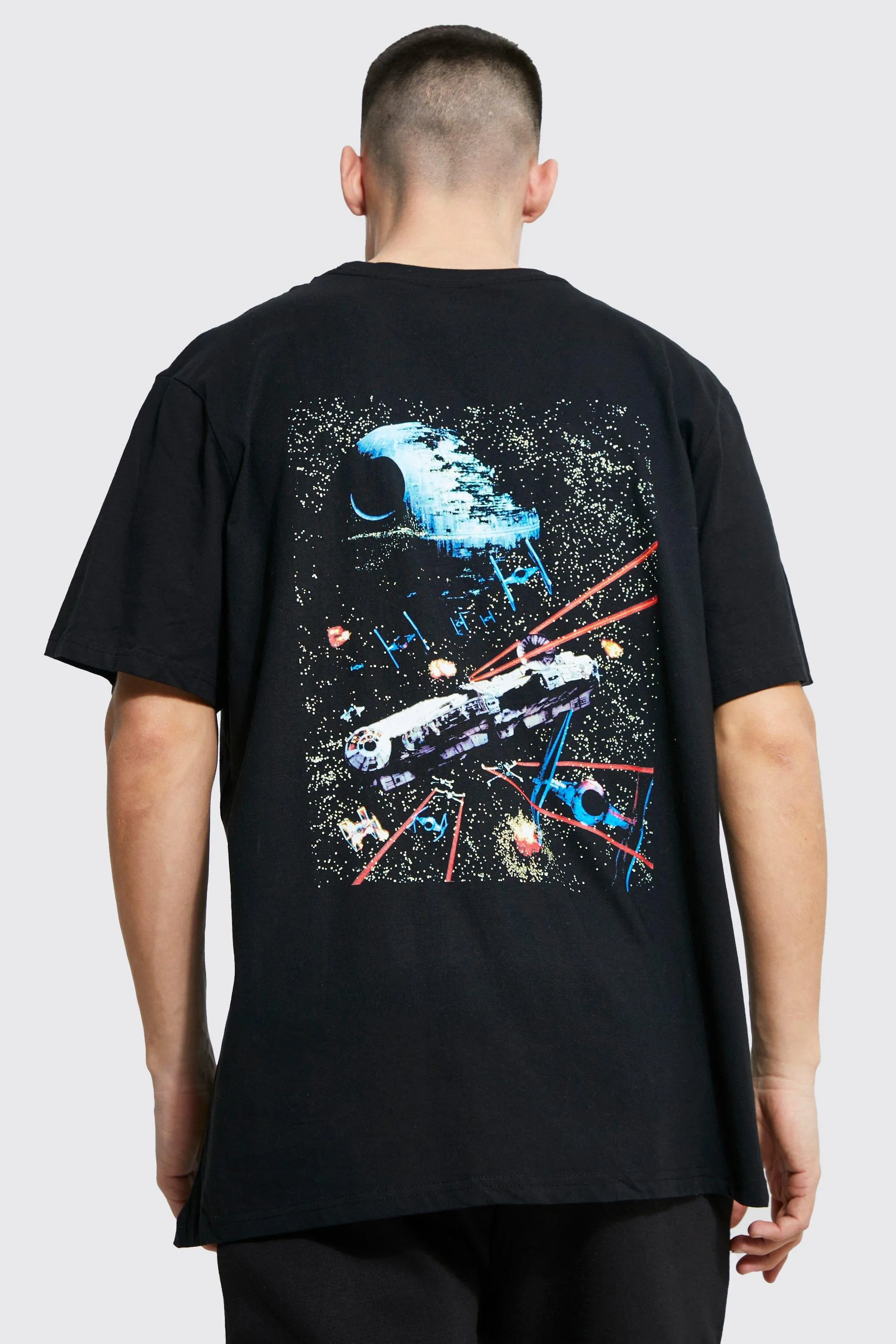 Oversized Star Wars Back Print T-shirt