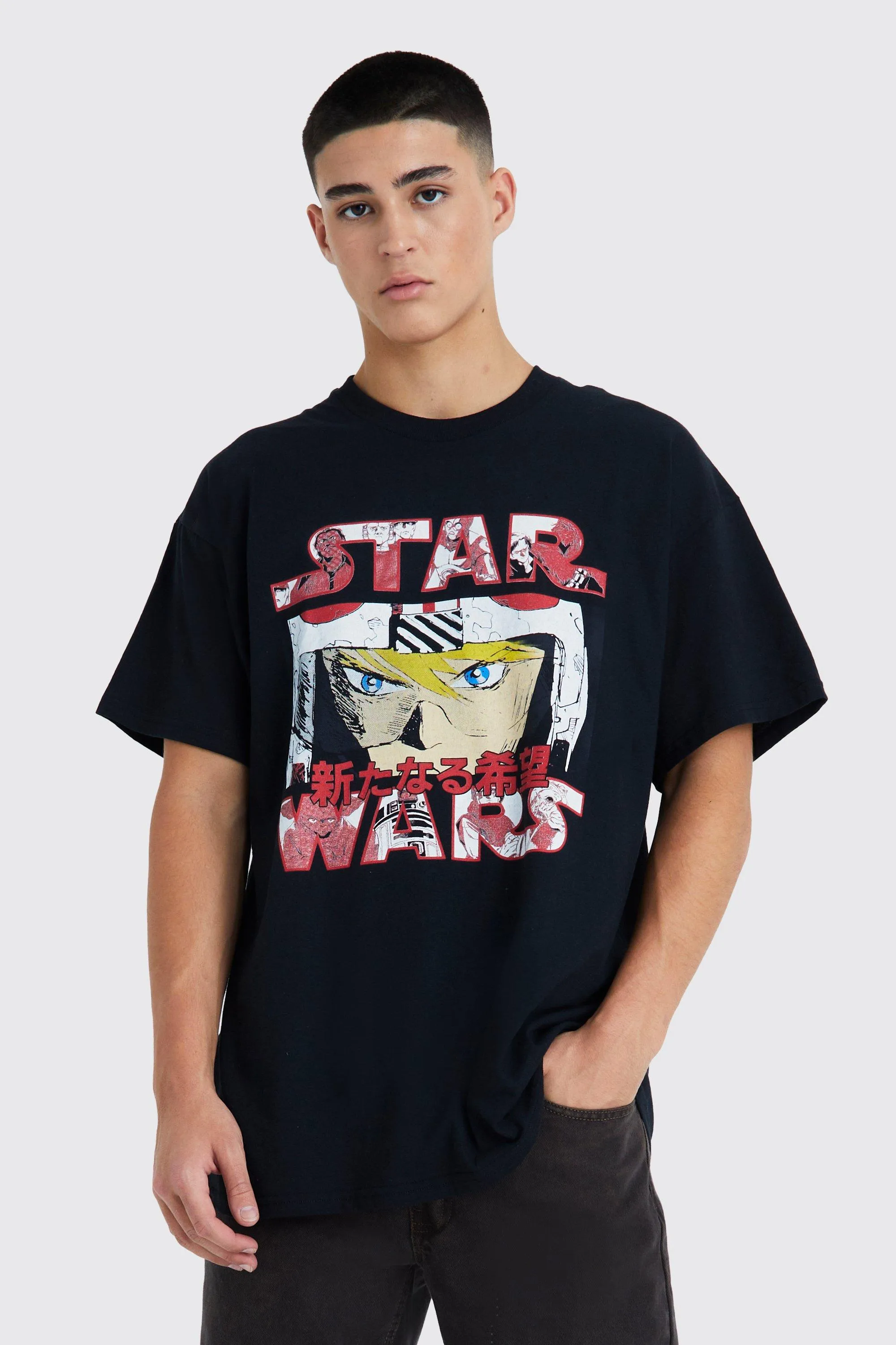 Oversized Star Wars License T-shirt | boohooMAN UK