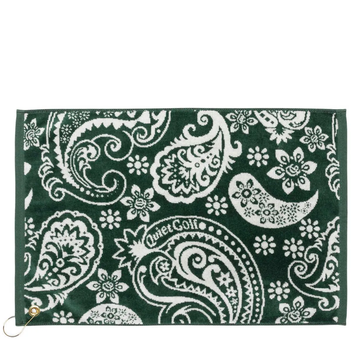 PAISLEY GOLF TOWEL Forest Green | Bodega