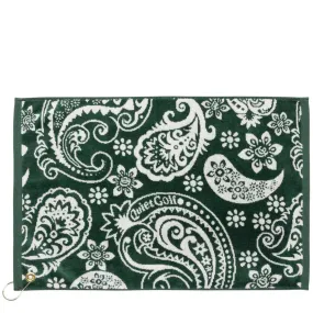 PAISLEY GOLF TOWEL Forest Green | Bodega