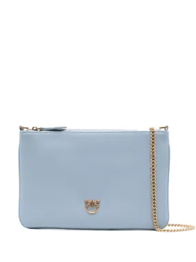 PINKO Classic Flat Love cross body bag - Blue