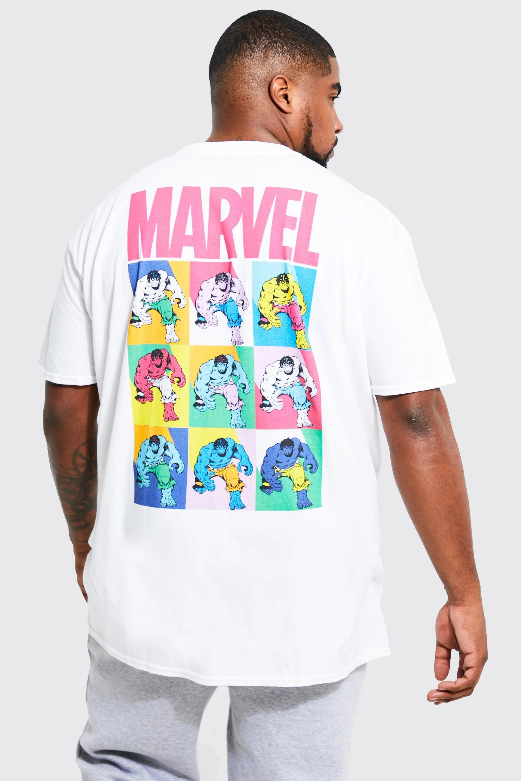 Plus Marvel Art License T-shirt