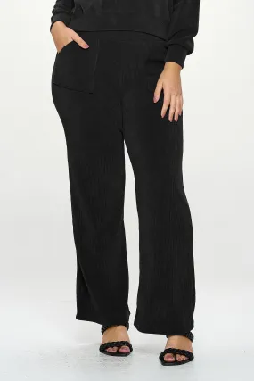 Plus Size Women’s Wide-Leg Corduroy Pants