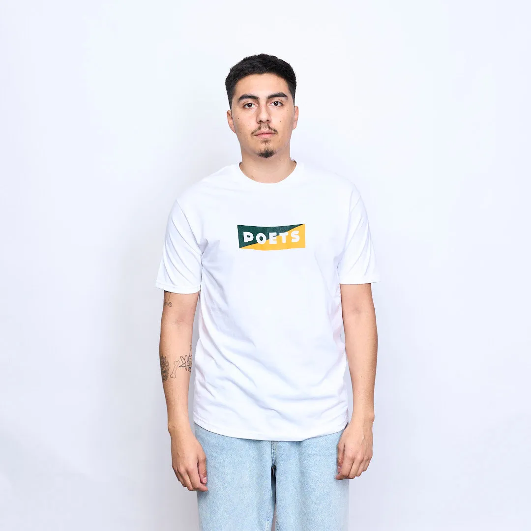 Poets Skateboards - Cinzano Tee (White/Green/Gold)