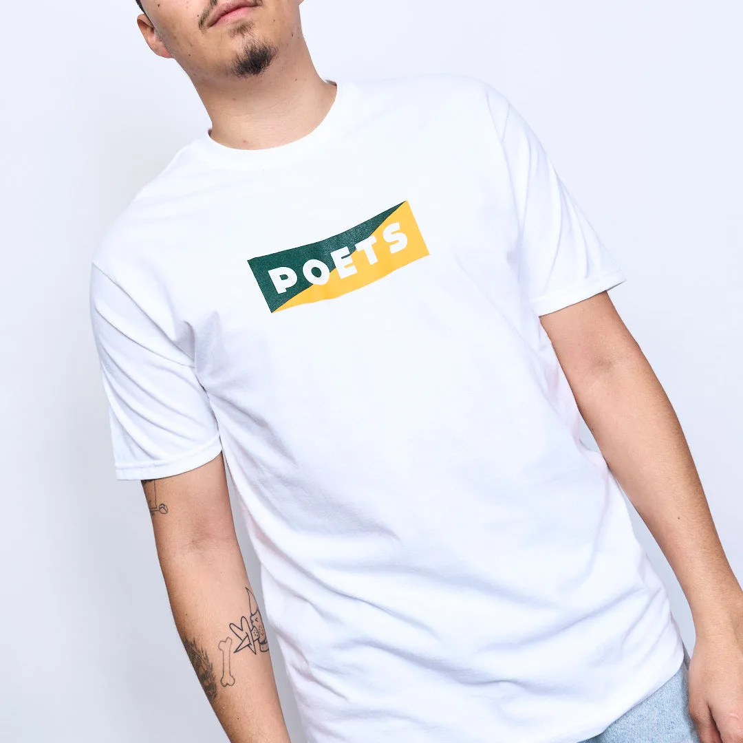 Poets Skateboards - Cinzano Tee (White/Green/Gold)