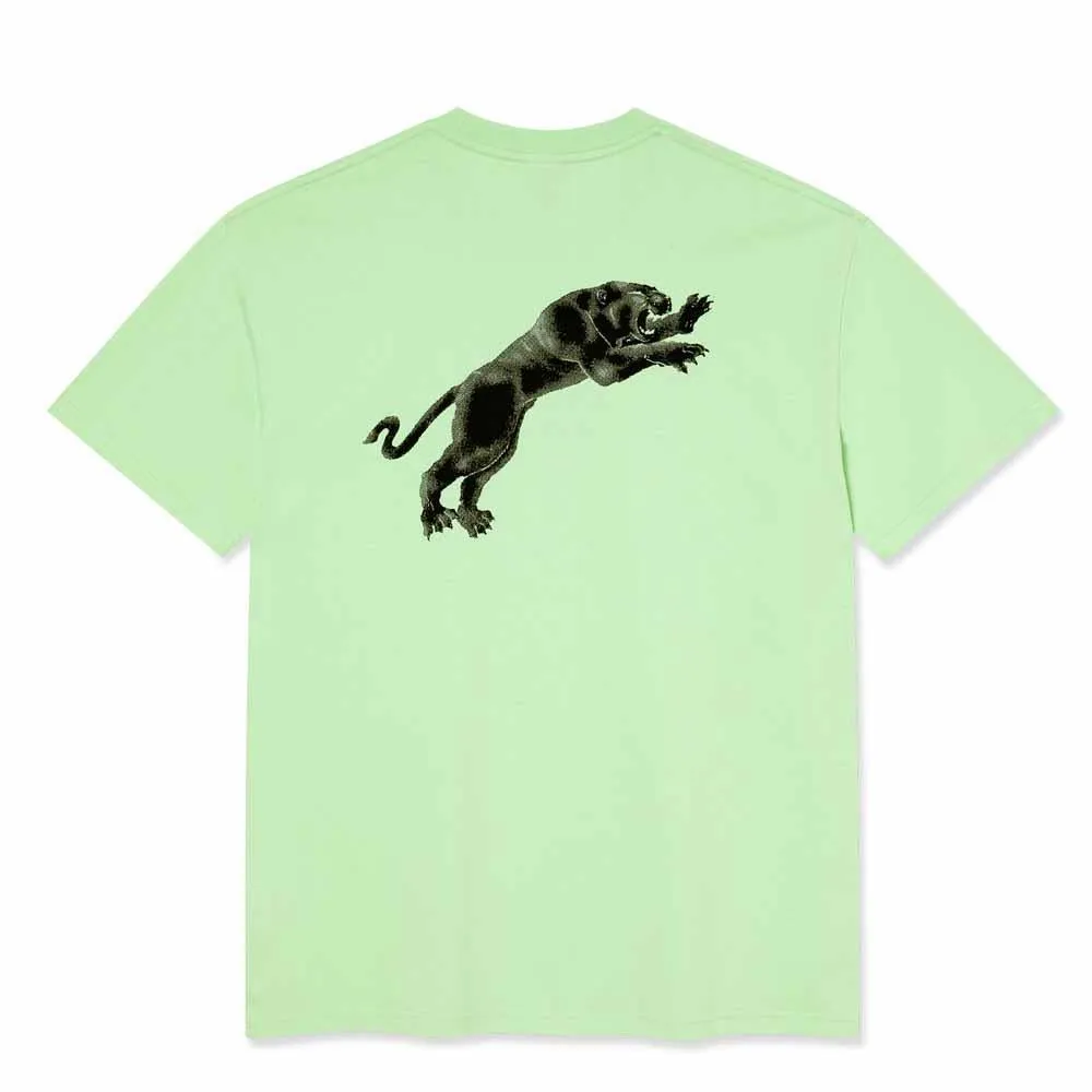 Polar Skateboards Tape & Panther T-Shirt Mint Green