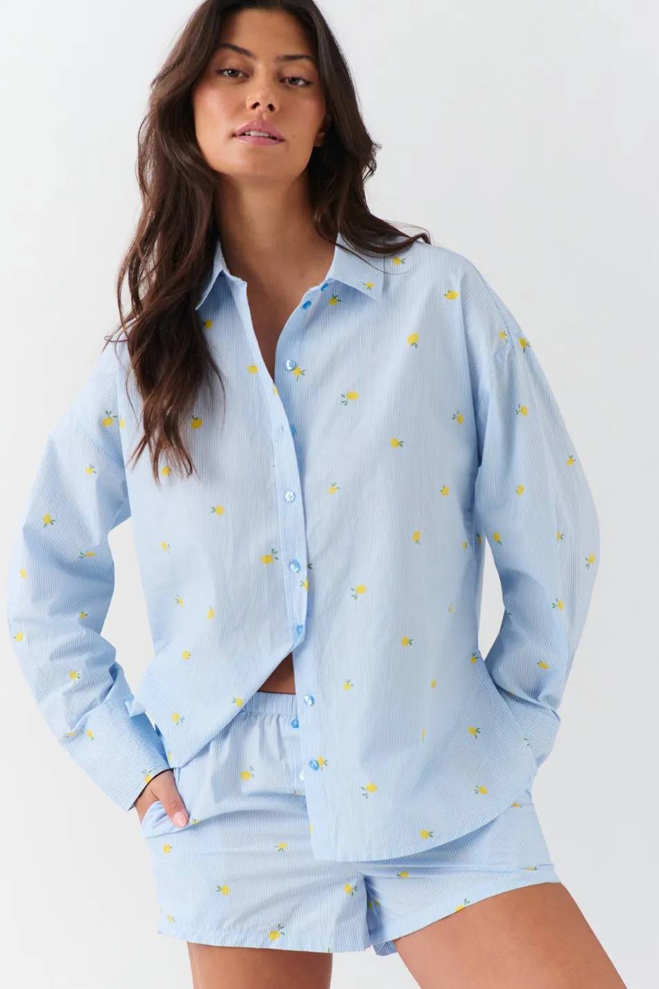 Poplin pyjamas shorts