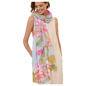 Powder Floral Jungle Print Scarf