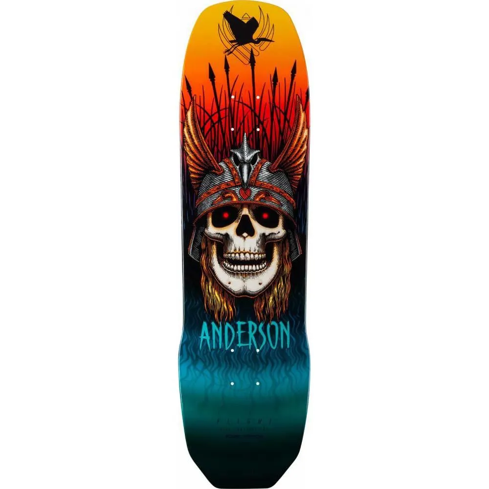 Powell Peralta Skateboards Flight Deck Andy Anderson Heron Skull Multi 8.45