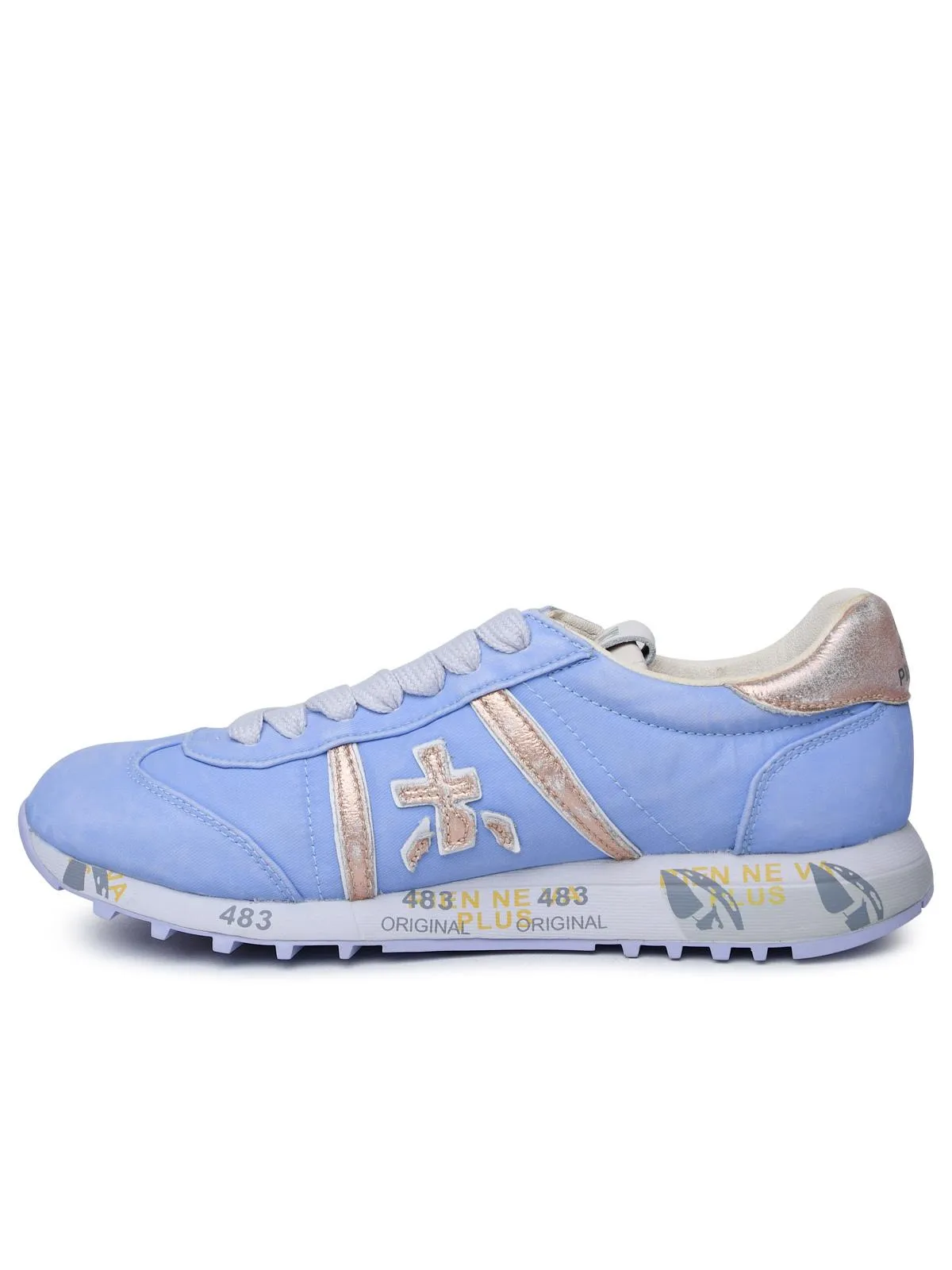 Premiata    Premiata 'Lucyd' Lilac Lear And Nylon Sneakers