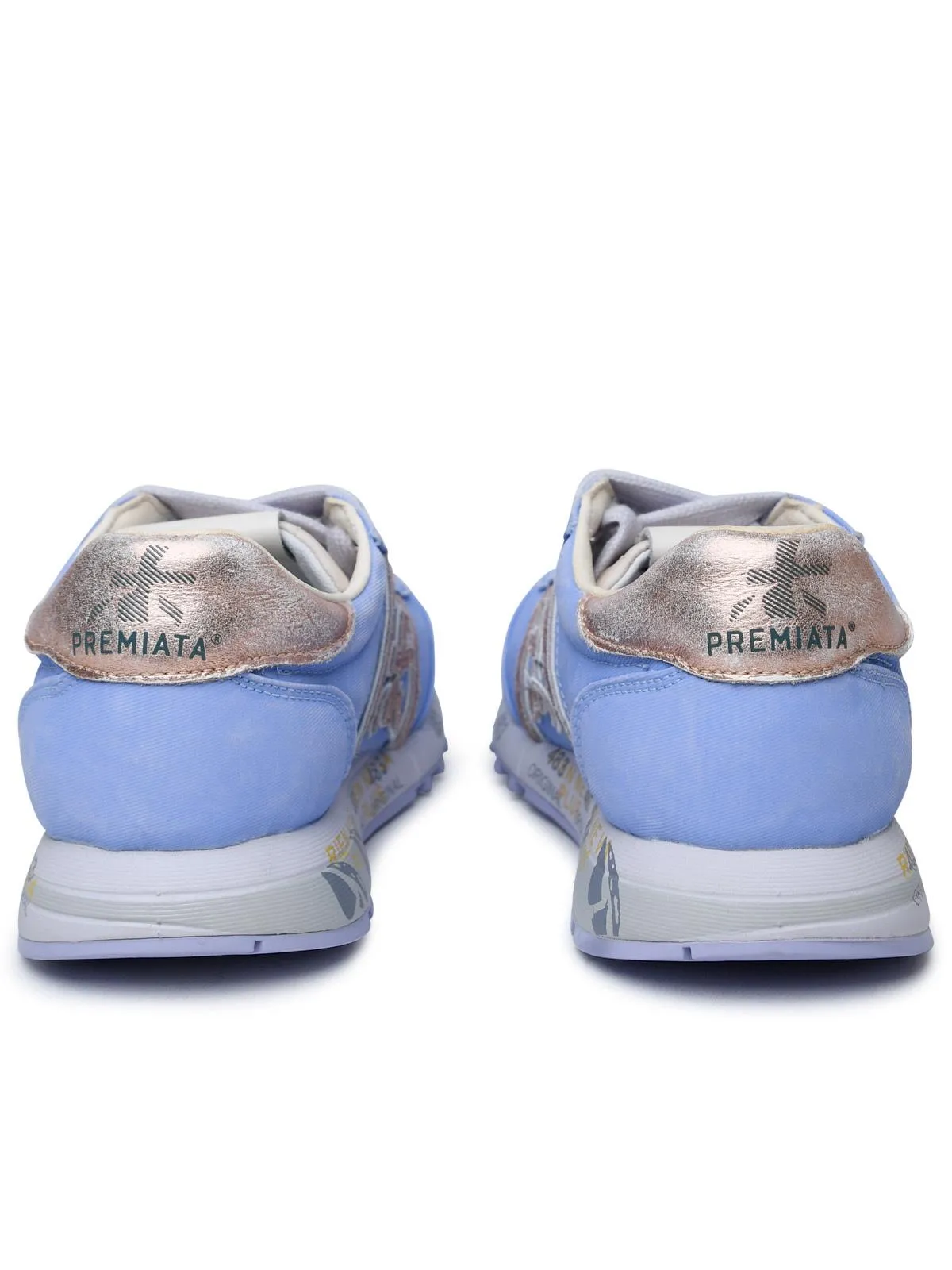 Premiata    Premiata 'Lucyd' Lilac Lear And Nylon Sneakers