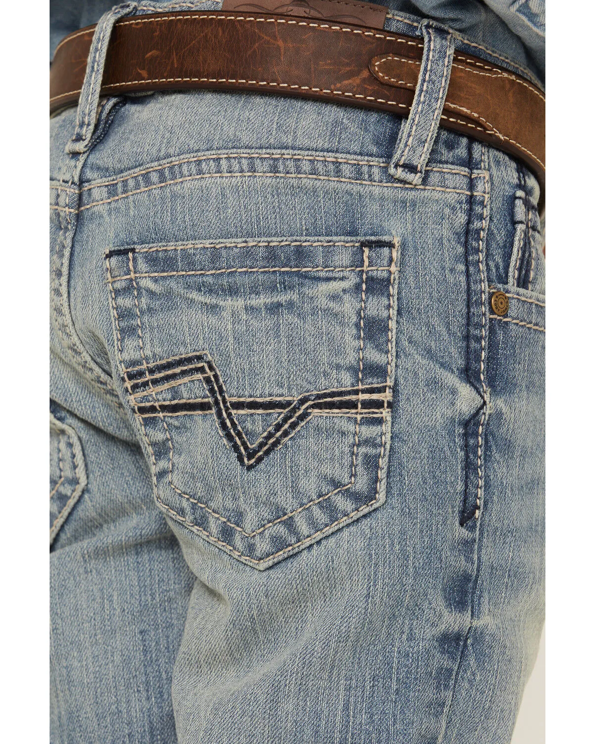 Product Name:  Cody James Boys' Crupper Light Wash Stretch Slim Straight Jeans